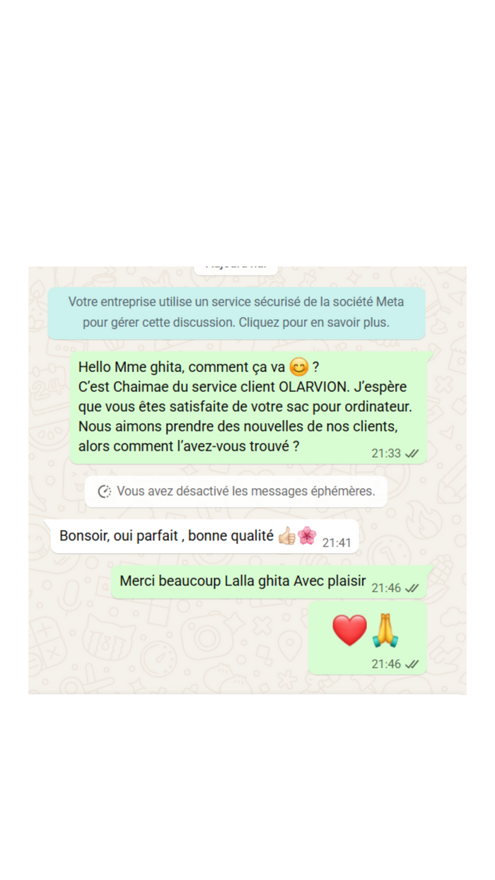 Avis client OLARVION